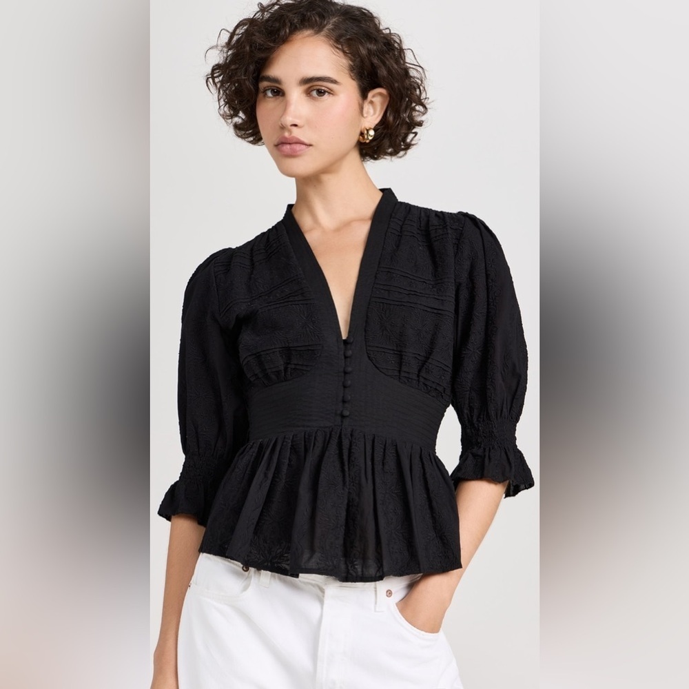 F9 Figue Christabel Top in Black